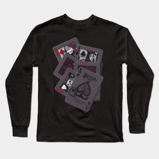 Gothic Poker Cards Long Sleeve T-Shirt